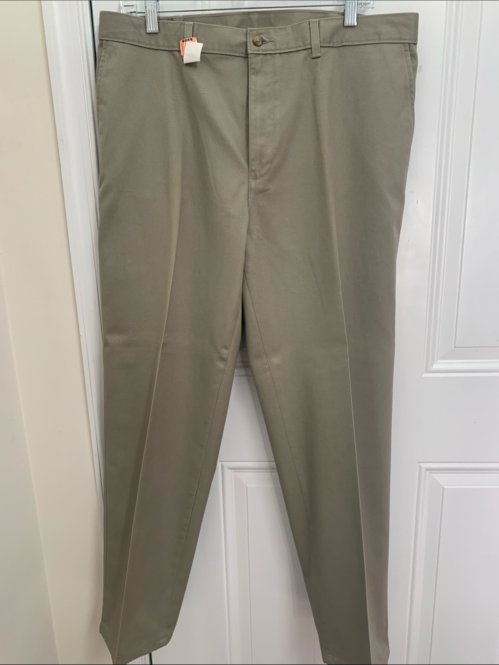 Lord & Taylor Men's Classic Khaki Dress Pants - Tailored Straight Fit 36x30